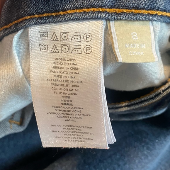 Michael Kors Dark Blue Skinny Blue Jeans Size 8 - Picture 4 of 14